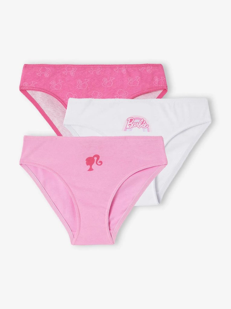 Lote de 3 cuecas Barbie®, para criança lote rosa
