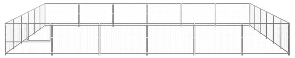 Canil para cães 36 m² aço prateado
