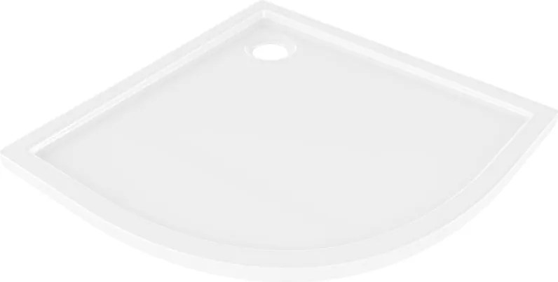Mexen Flow base de duche semicircular slim 90 x 90 cm, branco brilhante - 46Q109090