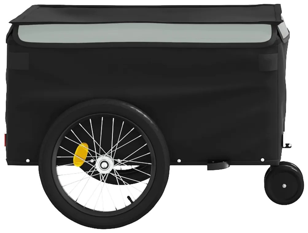 Reboque para bicicleta 30 kg ferro preto e cinza