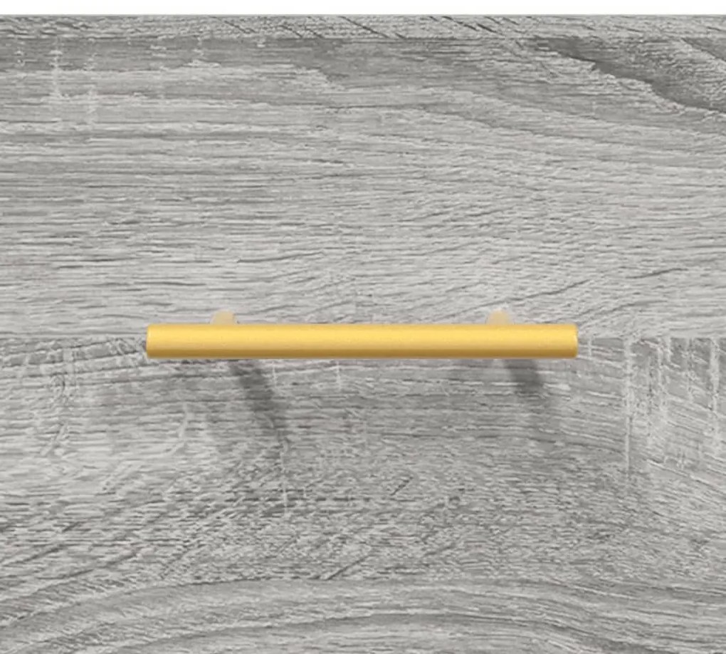 Mesa cabeceira 40x35x47,5 cm derivados madeira sonoma cinza