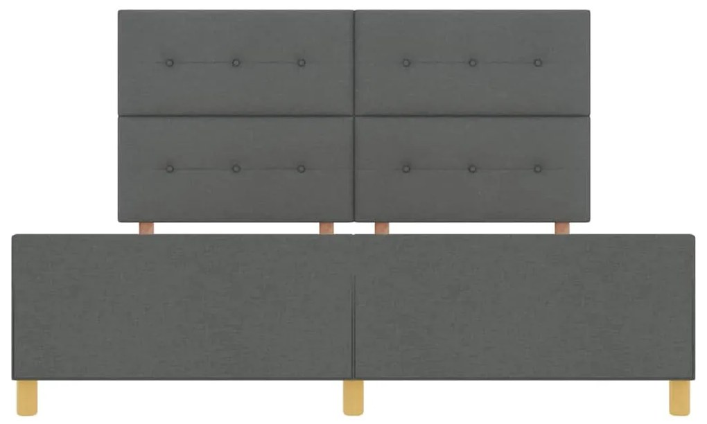 Cama vidaXL Cinza Escuro 180x200 cm em Tecido