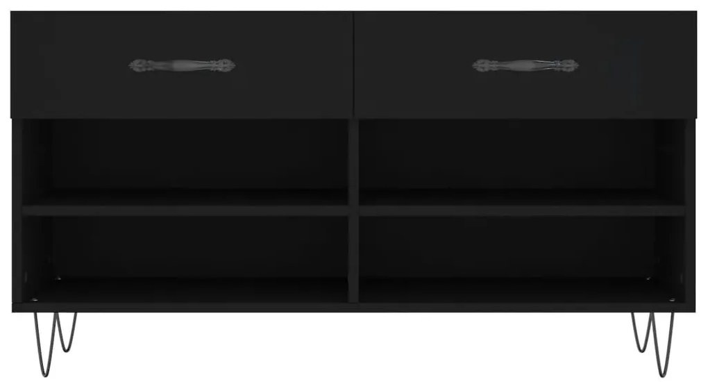 Banco sapateira 102x35x55 cm derivados de madeira preto