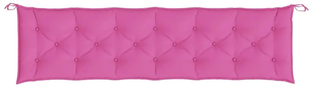Almofadão p/ banco de jardim 200x50x7 cm tecido rosa