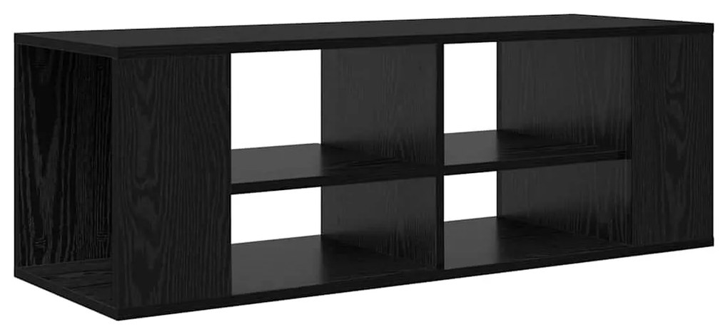 Gabinete para TV com prateleira Carvalho preto 102 x 35 x 35 cm