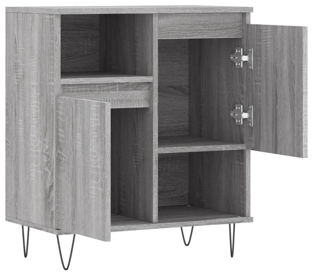 Aparador 60x35x70 cm derivados de madeira cinzento sonoma