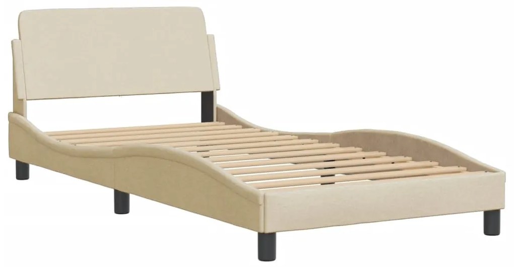 Estrutura de cama com LED sem colchão 100x200 cm tecido