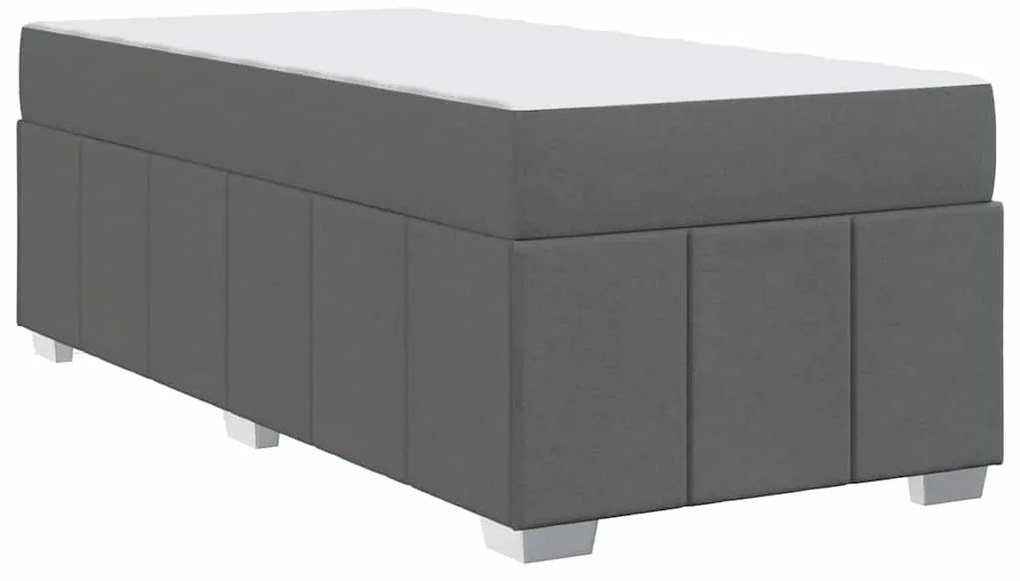 Estrutura da Cama Cinzento escuro 90 x 200 cm tecido