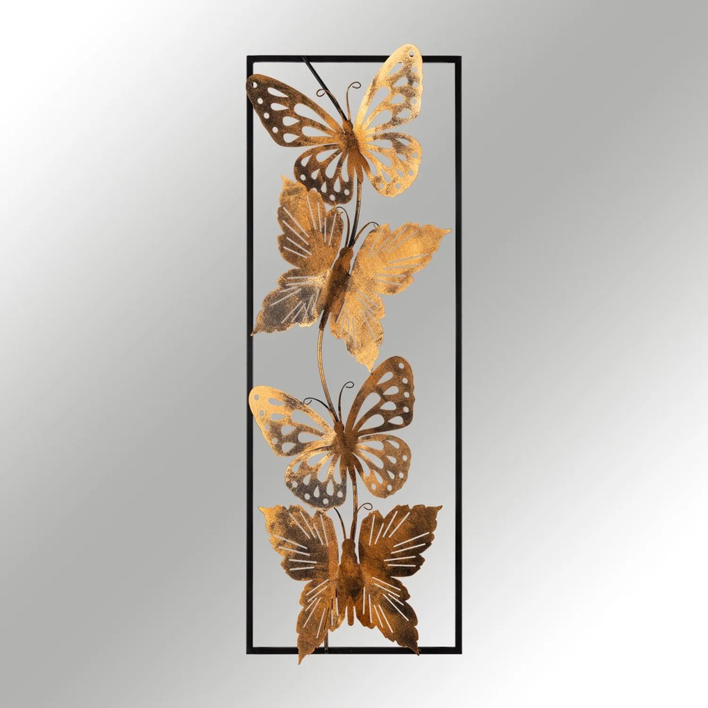 Acessório Decorativo de Parede Butterfly – Multicolor – 90 x 32 cm