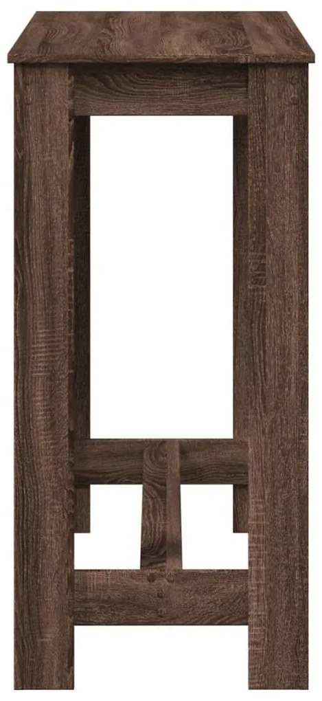 Mesa de bar 102x50x103,5 cm derivados madeira carvalho castanho