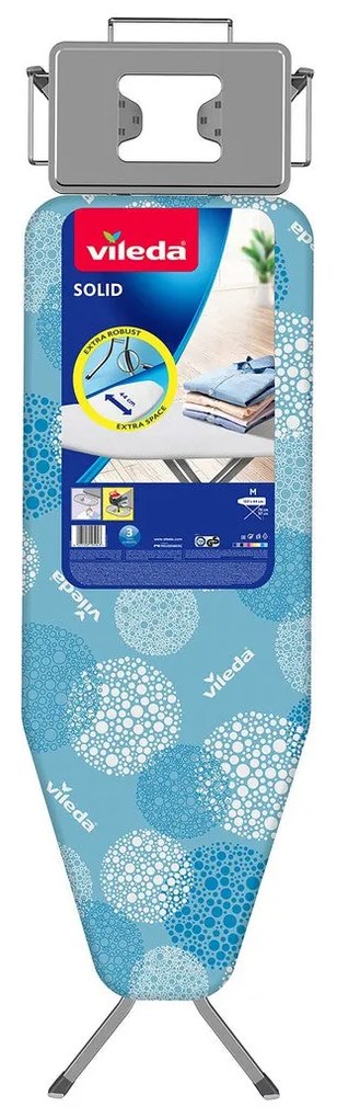 Tábua de Engomar Vileda Solid Azul Aço inoxidável (122 x 44 cm)