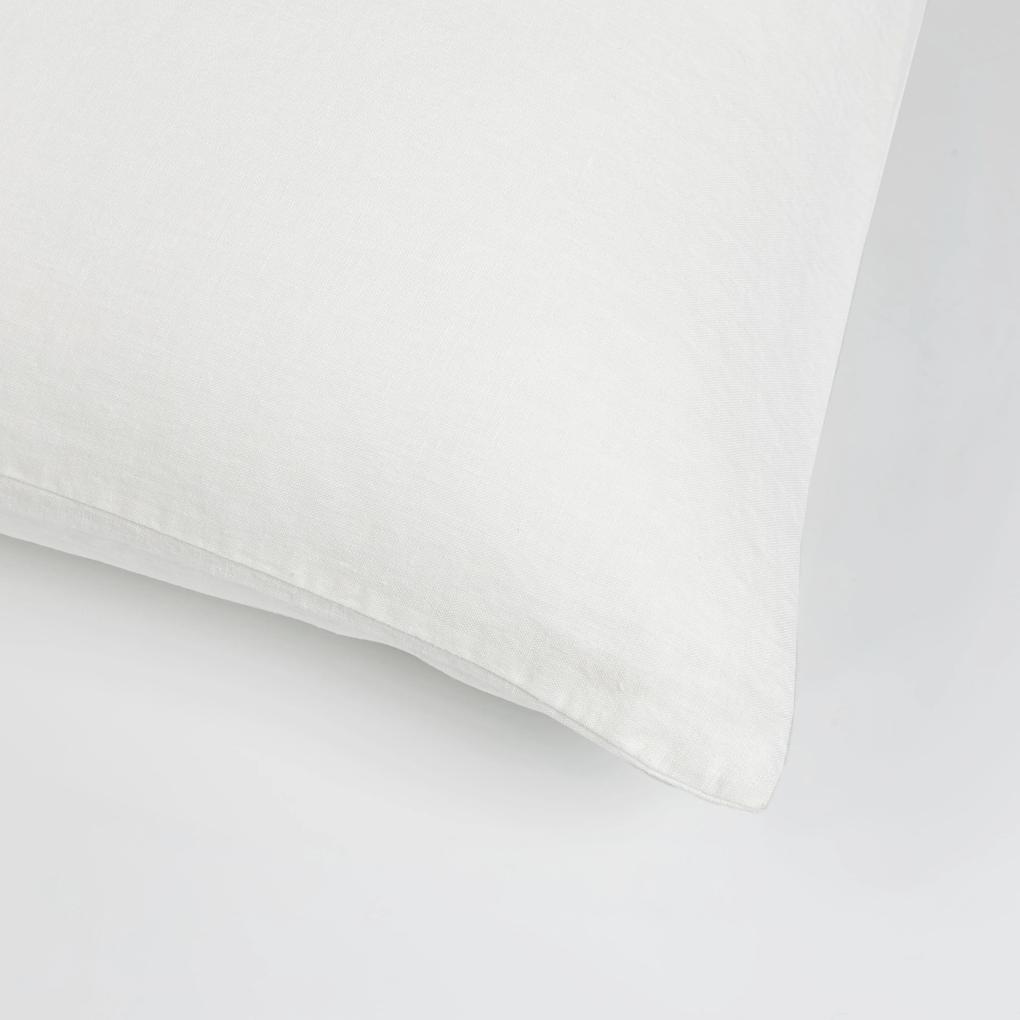 160x200 cm - 10 cores -  Jogo de lençóis 100% linho lavado: Marfim claro