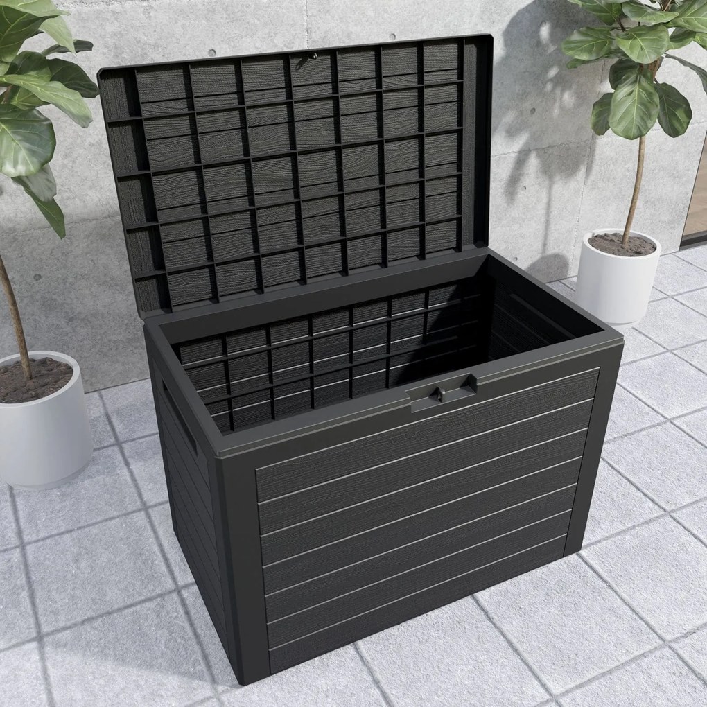 Caixa de almofadas para jardim Lille 190L 78 x 44 x 55 cm antracite