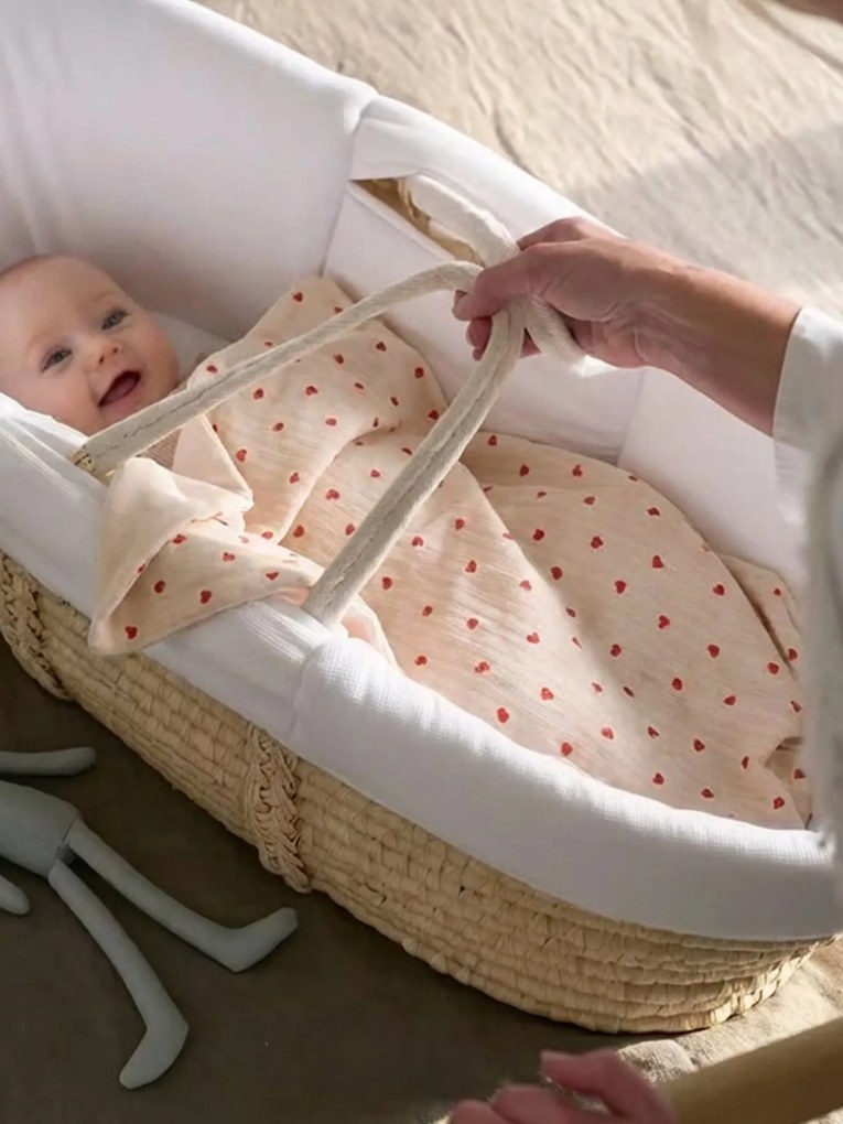 Manta MON CŒUR  estampado rosa