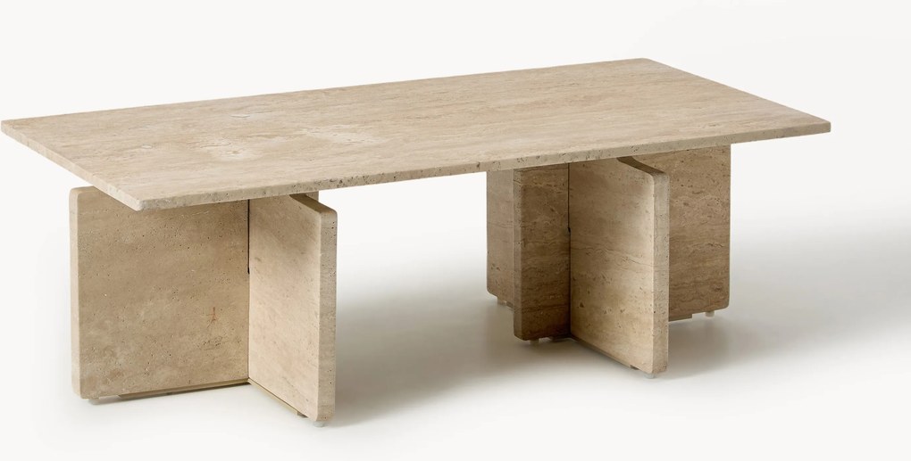 Mesa de centro em travertino Marisa