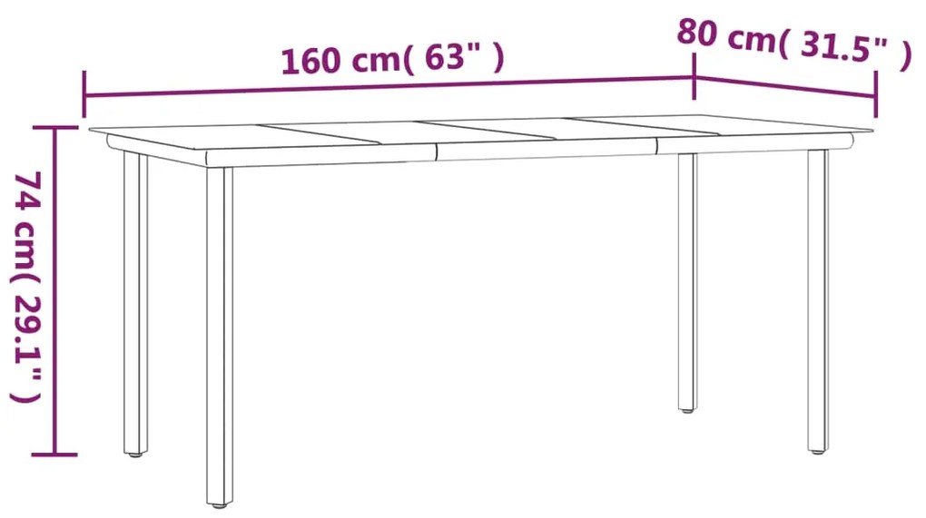 7 pcs conjunto de jantar p/ jardim com almofadões vime PE bege