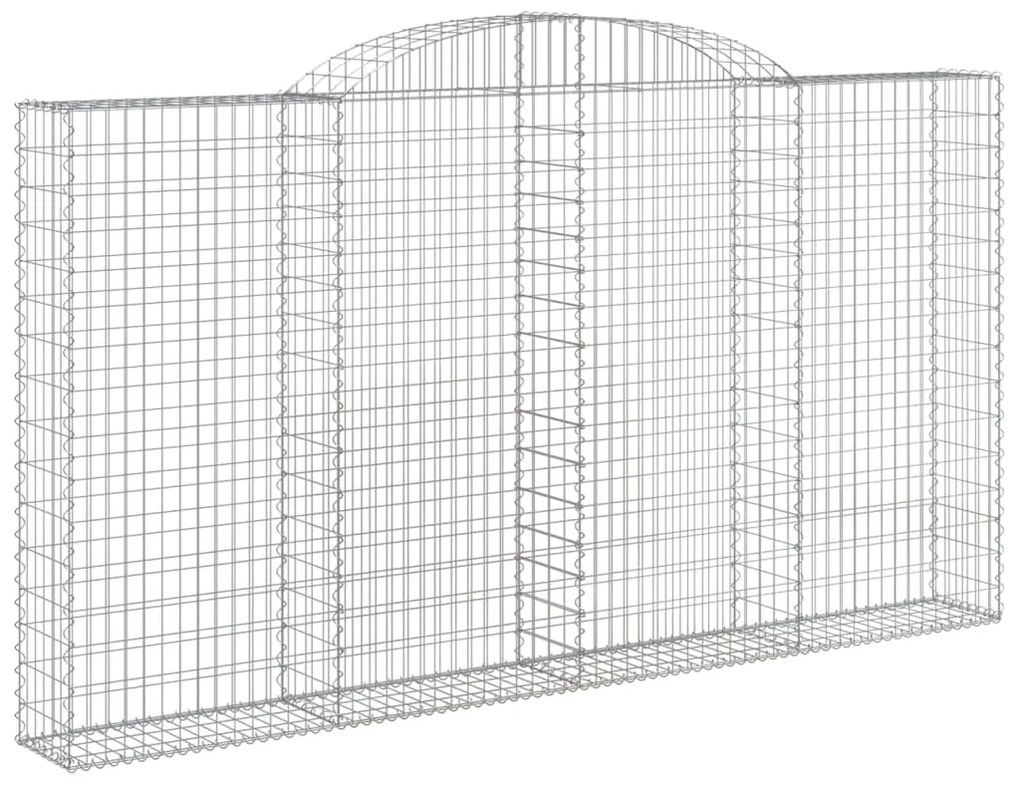 Cestos gabião arqueados 9pcs 300x30x160/180cm ferro galvanizado