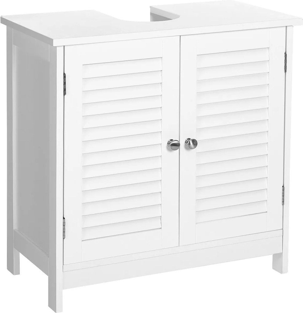 Móvel de casa de banho 60 x 30 x 60 cm (Sem lavatório) branco mate