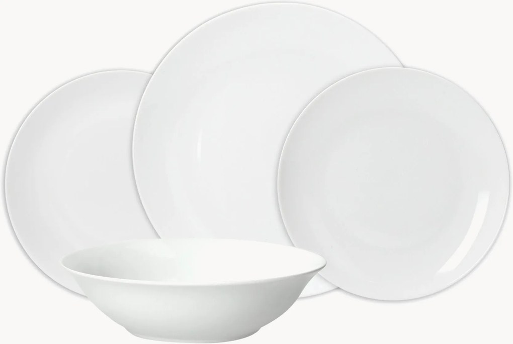 Conjunto de loiça em porcelana Metropolis, 6 pessoas, conjunto de 19