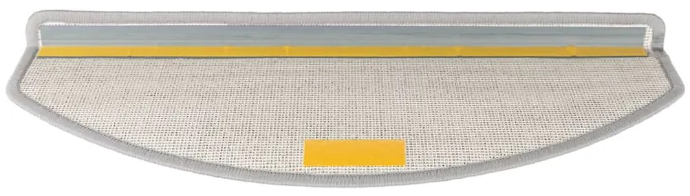 Tapetes de escada 20 pcs 65x24x4 cm cinzento-claro