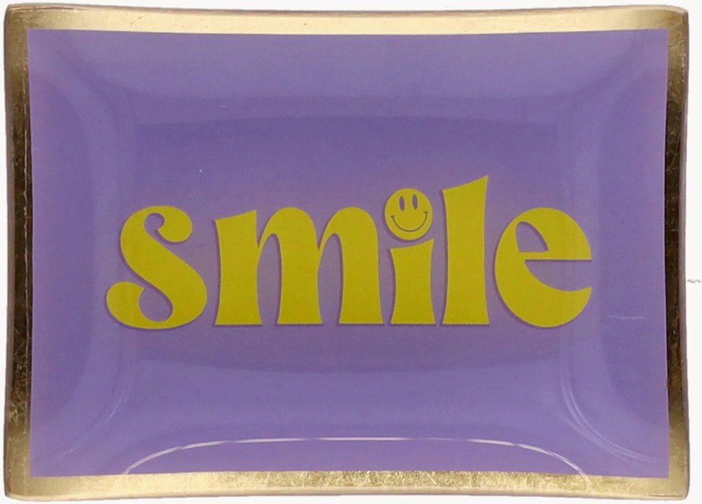 Prato de vidro Smile