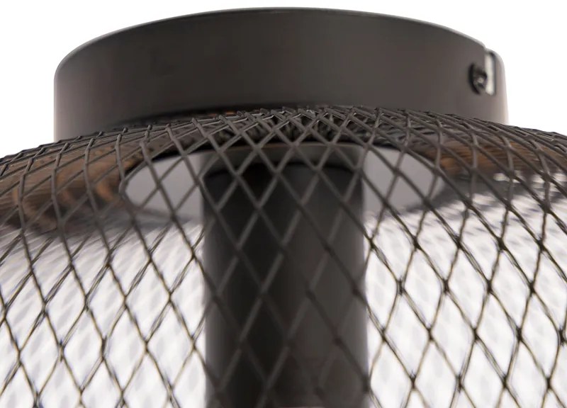 Candeeiro de teto moderno preto - Bliss Mesh Moderno