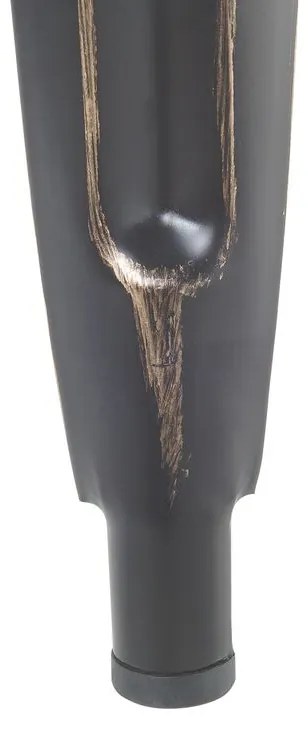 Conjunto de 2 bancos de bar em aço preto e dourado 60 cm CABRILLO Beliani