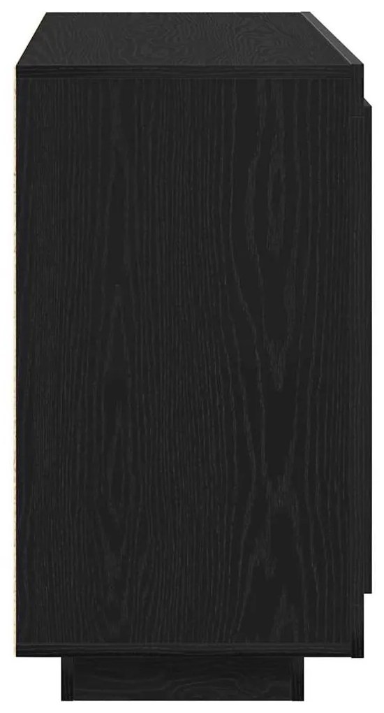 Buffet vidaXL Carvalho Preto 80x40x75 cm Madeira de Engenharia