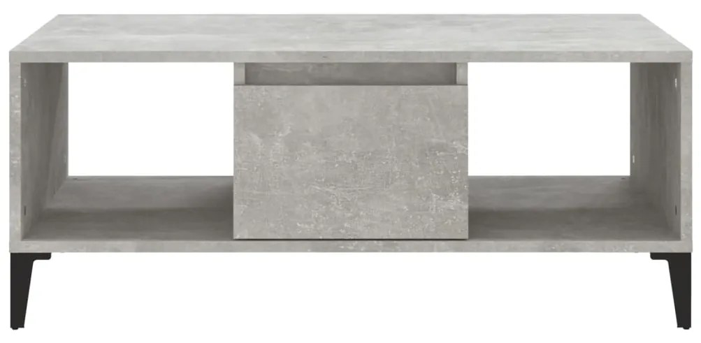 Mesa de centro 90x50x36,5 cm derivados madeira cinzento cimento