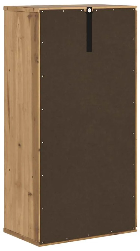 Armário lateral ODDA 40x24x79 cm pinho de madeira maciça