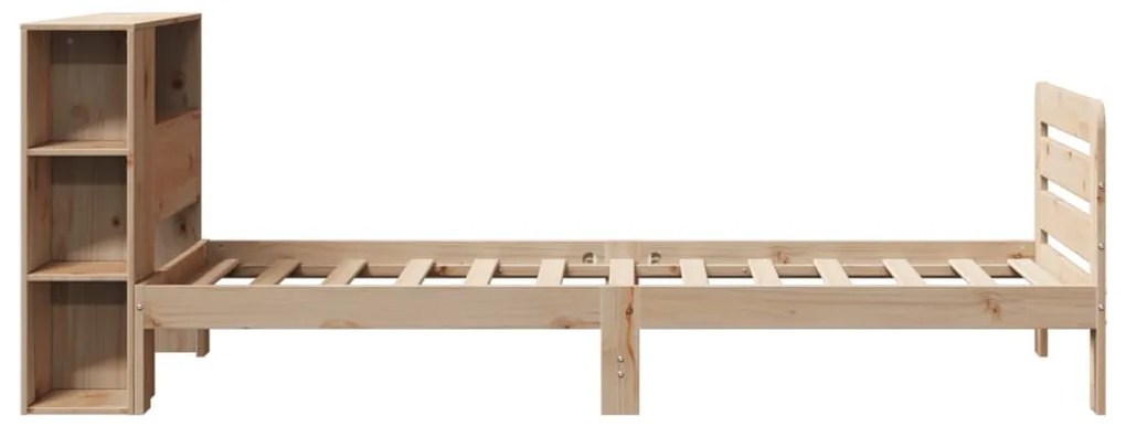 Cama sem colchão 75x190 cm madeira de pinho maciça