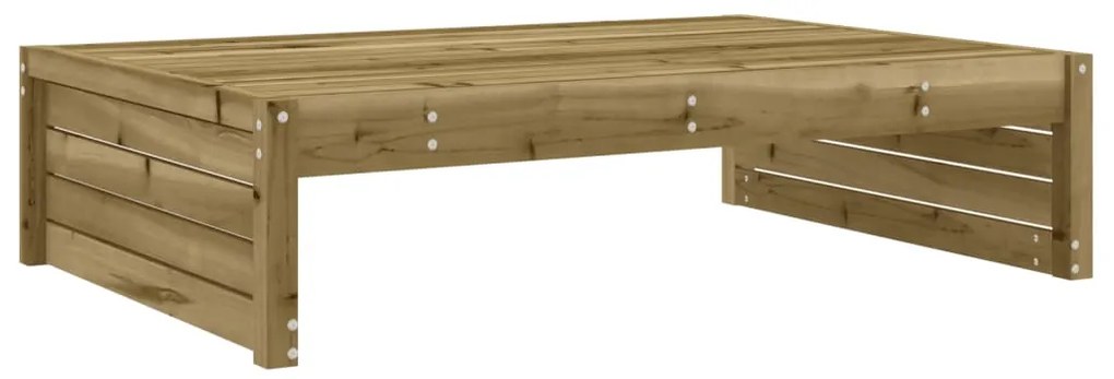 2 pcs conjunto lounge de jardim madeira de pinho impregnada