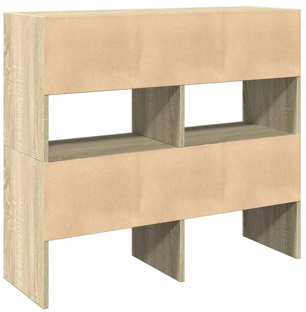 Sapateiras 2 pcs empilháveis 89,5x30x40 cm carvalho sonoma