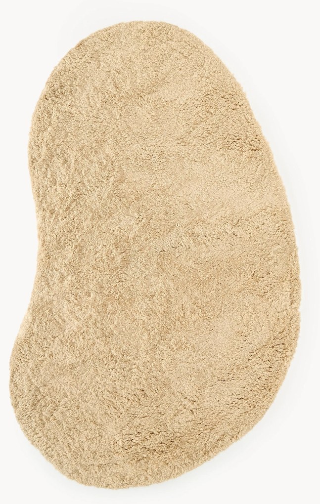 Tapete de pelo comprido com forma orgânica Tully