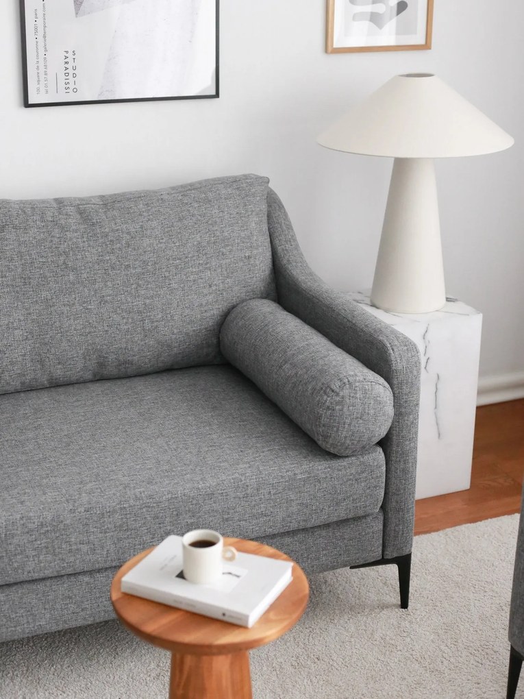 Sofá de Três Lugares Nordi – Cinza – 196x82x93 cm