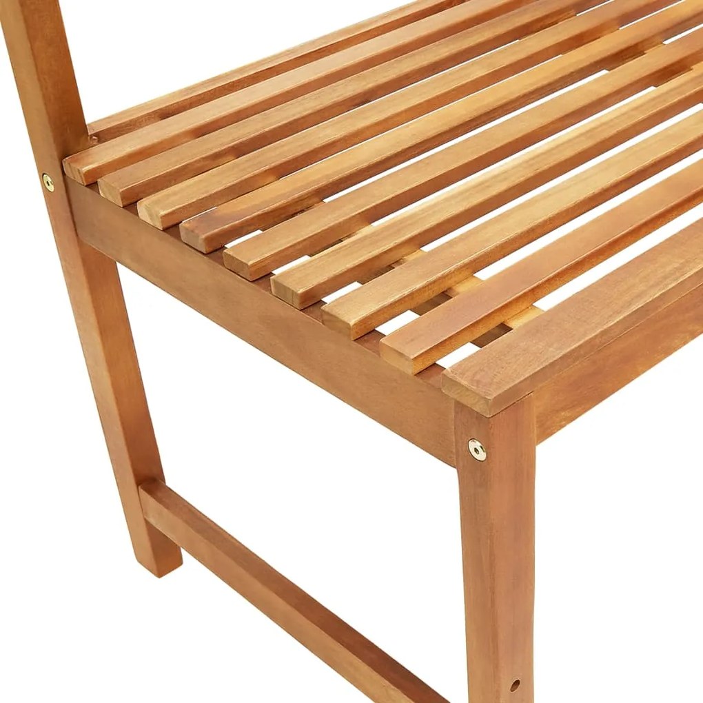4 pcs conjunto de bistrô em madeira de acácia maciça