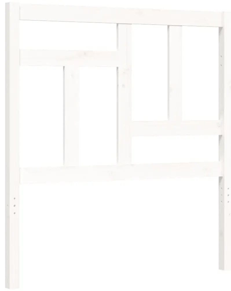 Estrutura de cama com cabeceira 90x200 cm madeira maciça