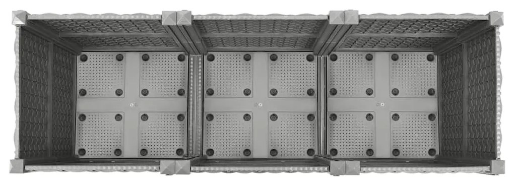 Canteiro elevado 120x40x38 cm polipropileno