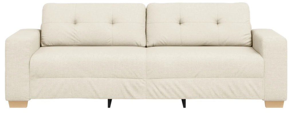 Sofá de 3 Lugares vidaXL em Linho 180 cm