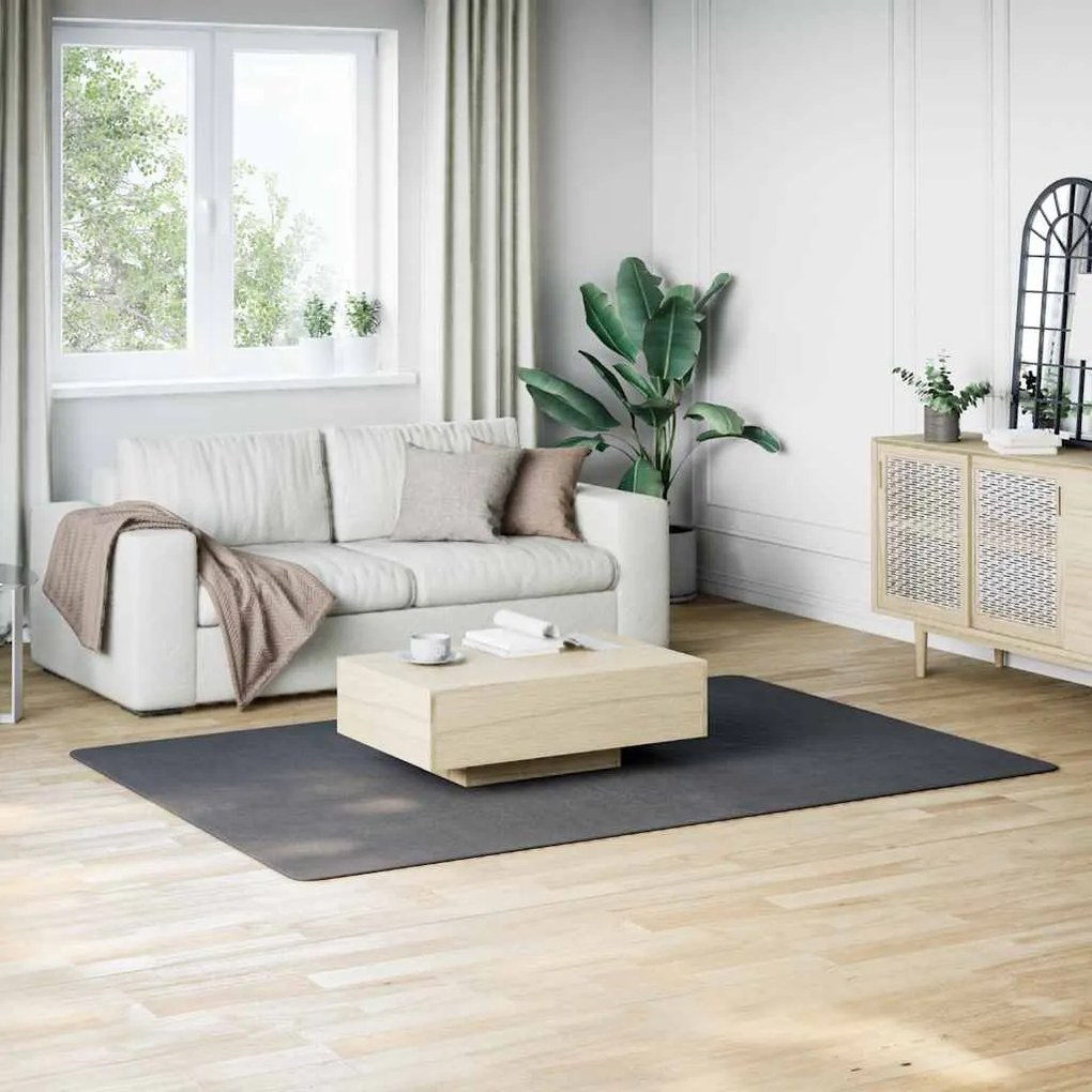 vidaXL Tapete lavável de pelo curto espesso antiderrapante antracite