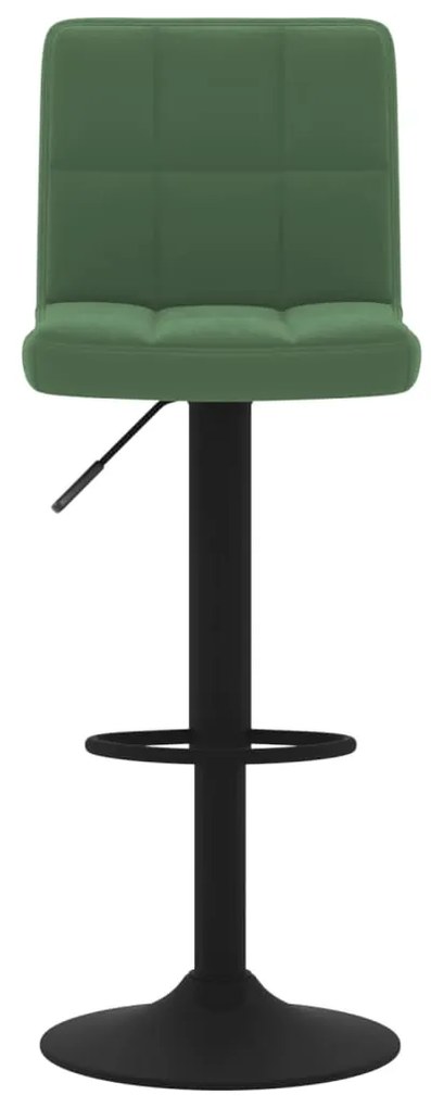 Bancos de bar 2 pcs veludo verde-escuro