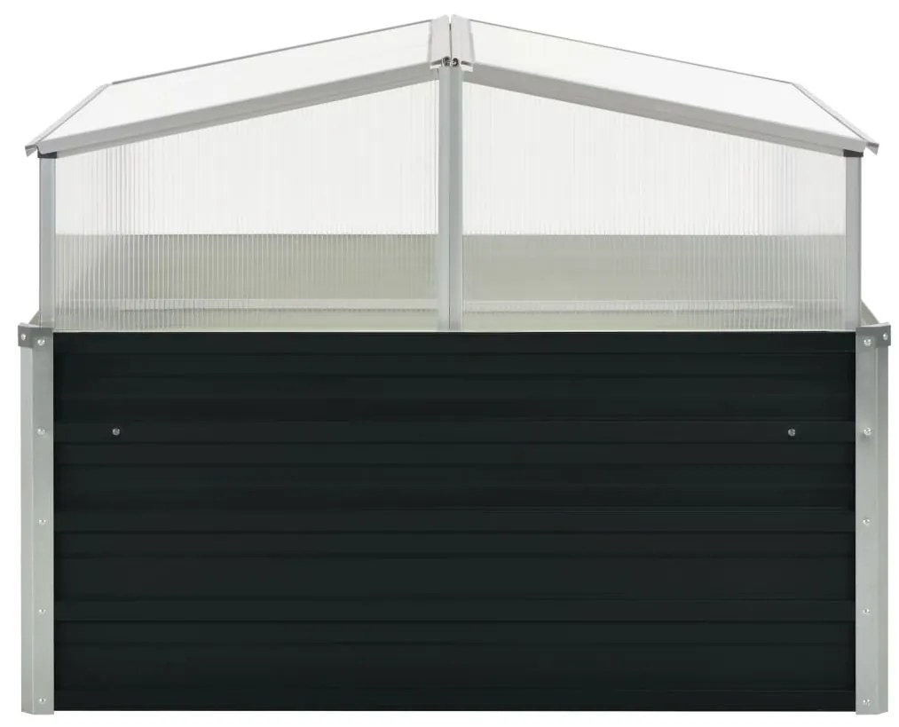 Estufa 100x100x77 cm aço galvanizado antracite