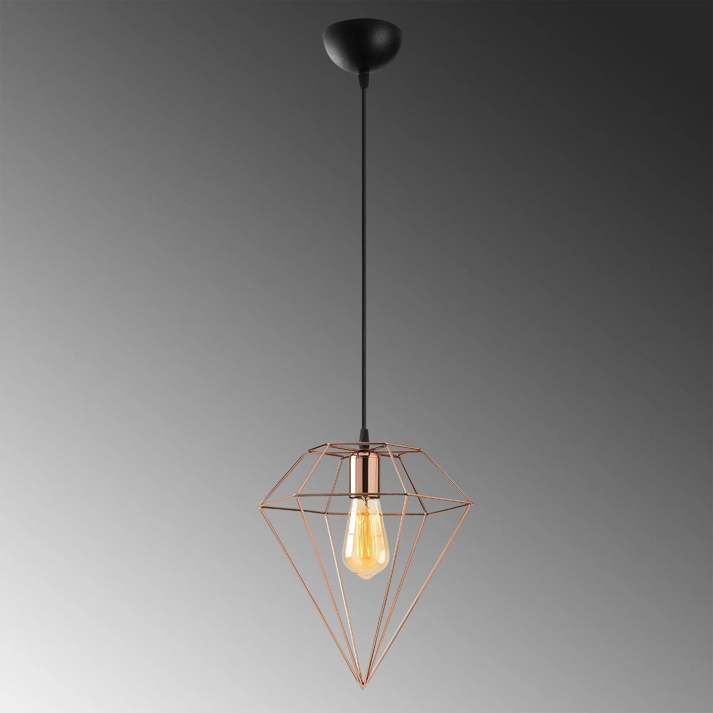 Candeeiro de Teto Elmas – Cobre – 30 x 30 cm