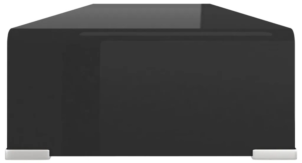 Suporte de TV/monitores em vidro preto 90x30x13 cm