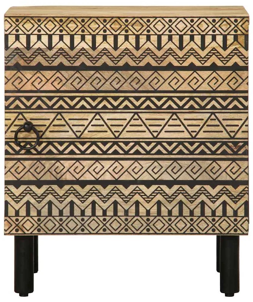 Mesa de cabeceira 2 pcs 40x33,5x46 cm mangueira áspera maciça