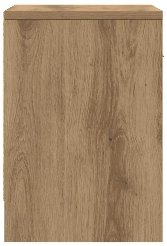 Mesa de cabeceira com gaveta 39x28x41 cm carvalho artisiano