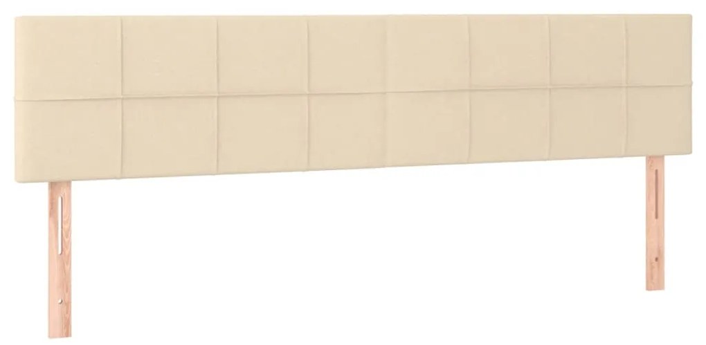 Cama boxspring com colchão 120x190 cm tecido cor creme