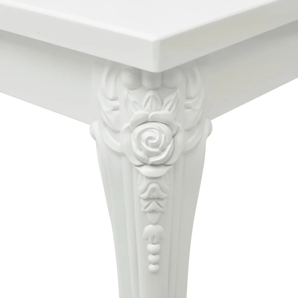 Mesa de centro 100x50x42 cm derivados madeira branco brilhante