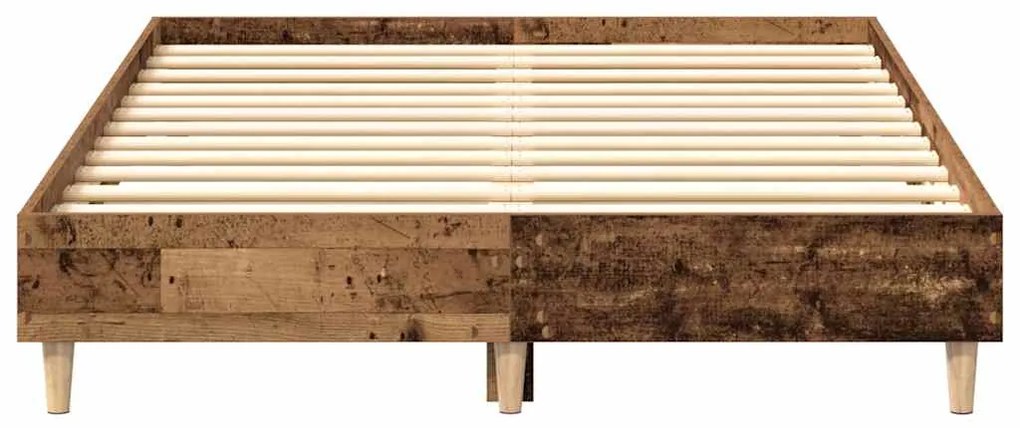 Estrutura de cama sem colchão 120x190 cm madeira velha