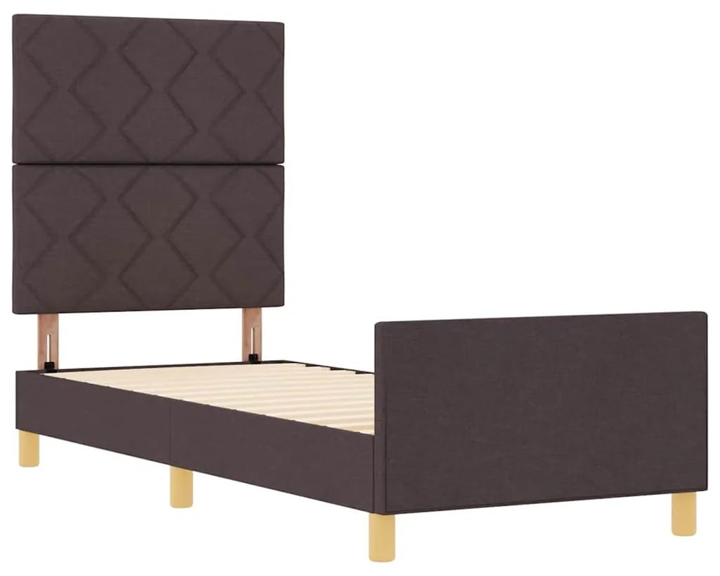Estrutura de Cama vidaXL Castanho 80x200 cm em Tecido